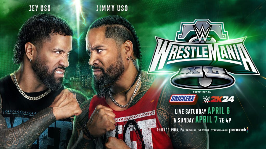 WrestleMania 40 Jimmy USO vs JEY USO