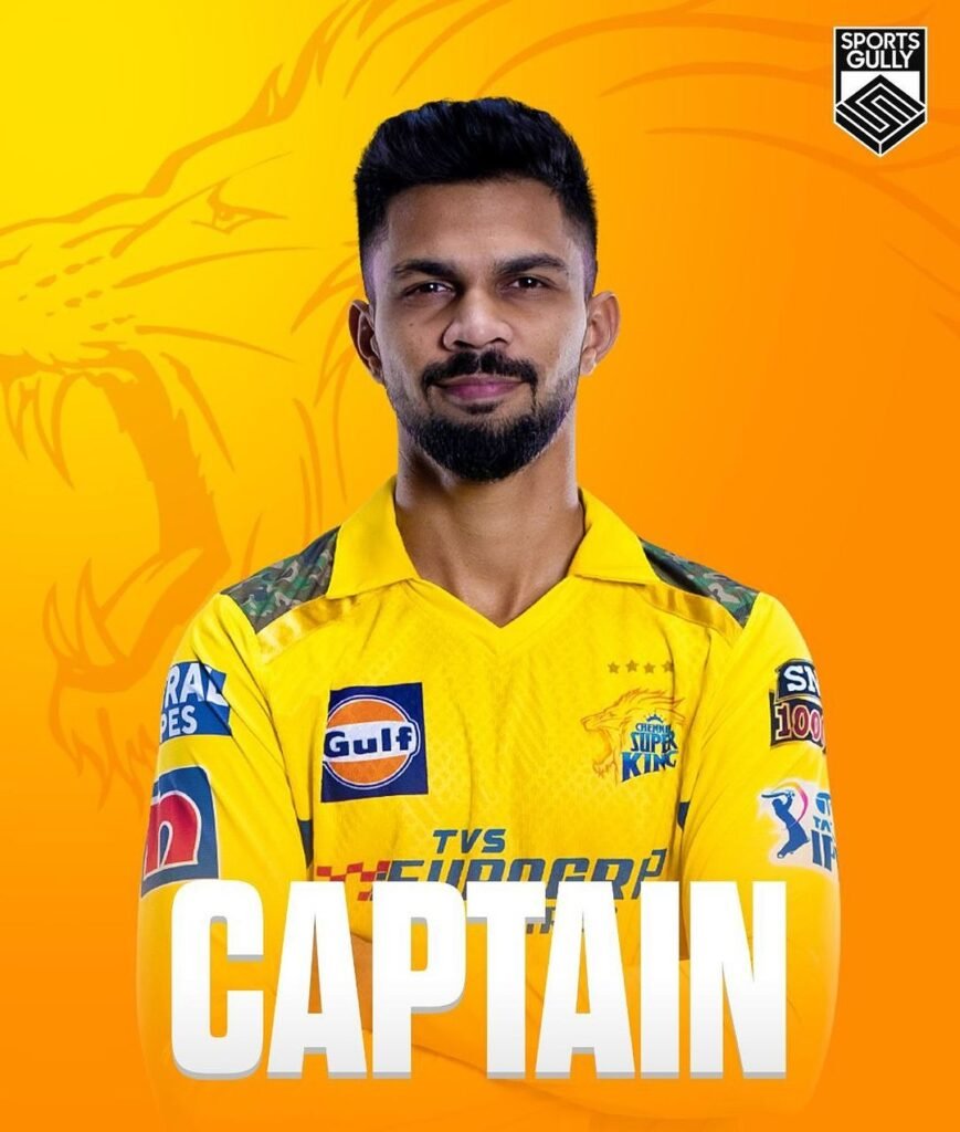 Rituraj Gaikwad is the new captain of CSK IPL 2024