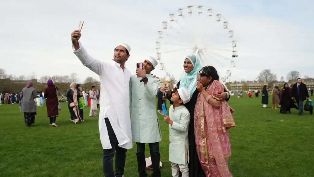 Eid celebration pictures in UK 2024